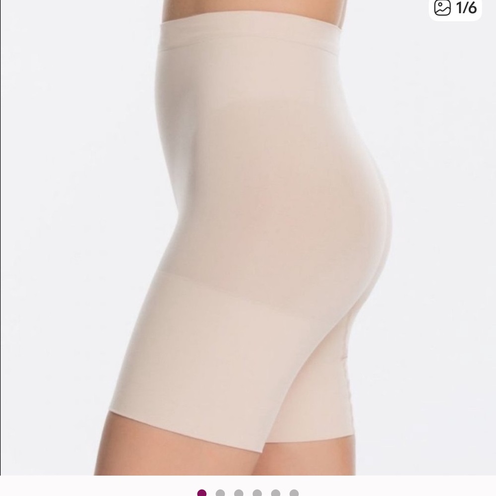 SPANX Mid-Thigh Shaping Beige Shorts Size 2X